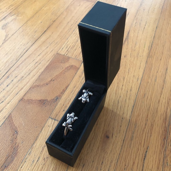 Double Frog Sterling Silver Bracelet - Picture 3 of 5